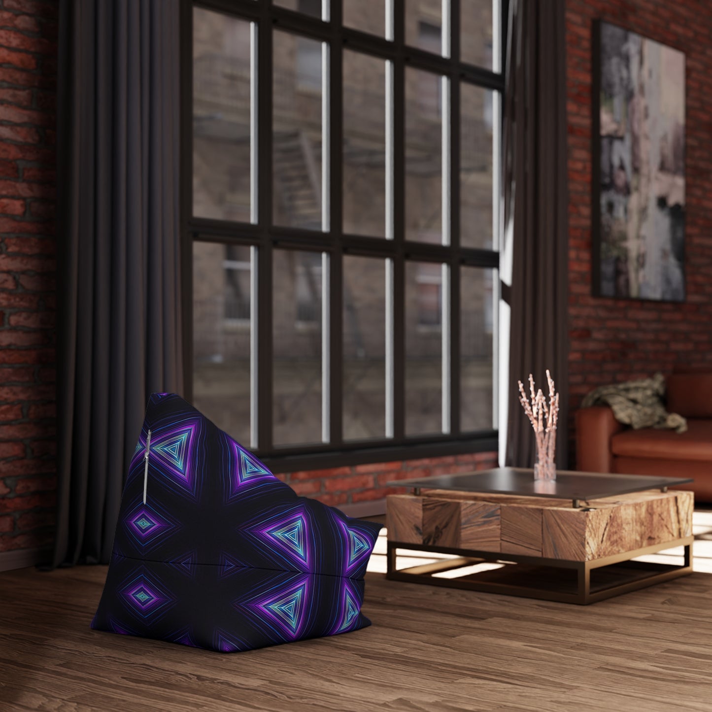 "Dark Prism" BEAN BAG CHAIR COVER