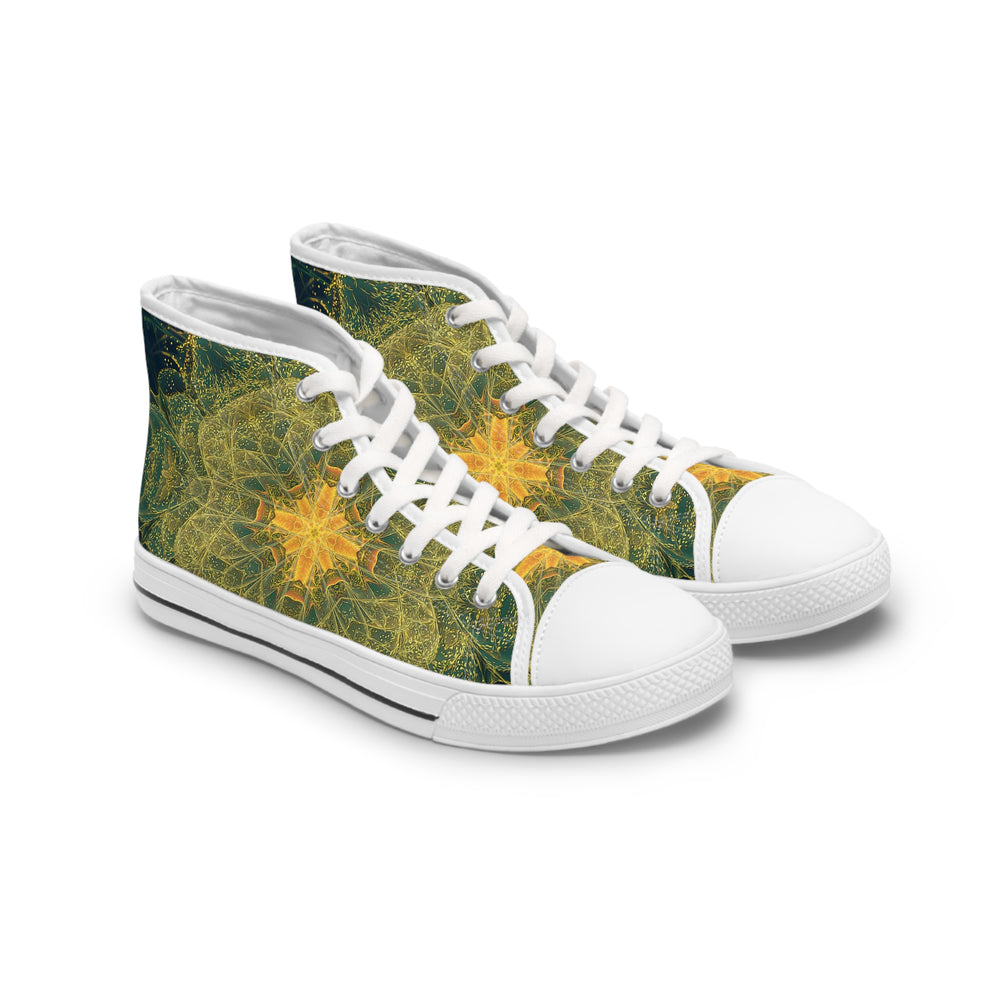 "Happy Thoughts" WOMEN'S HIGH TOP SNEAKERS