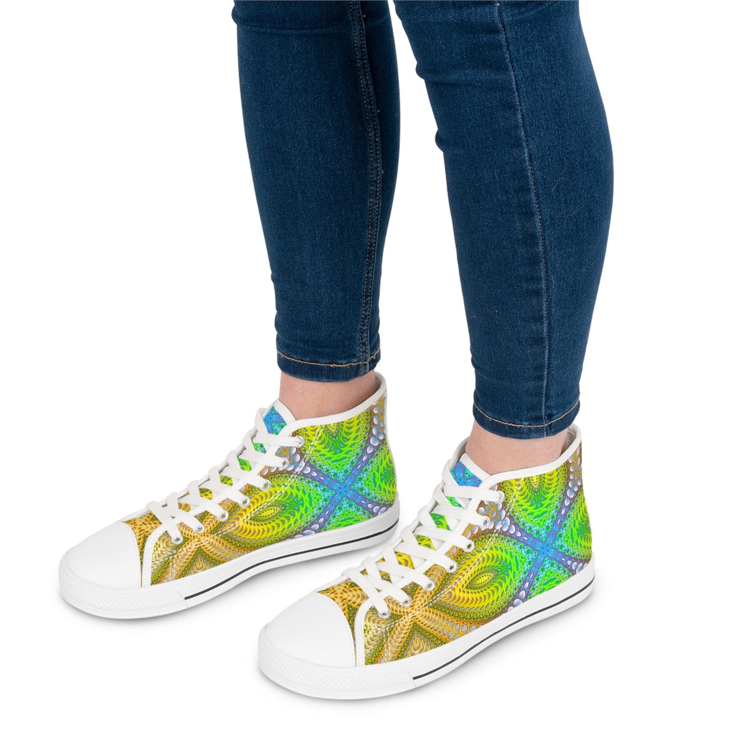 "Activation Initiated" WOMEN'S HIGH TOP SNEAKERS