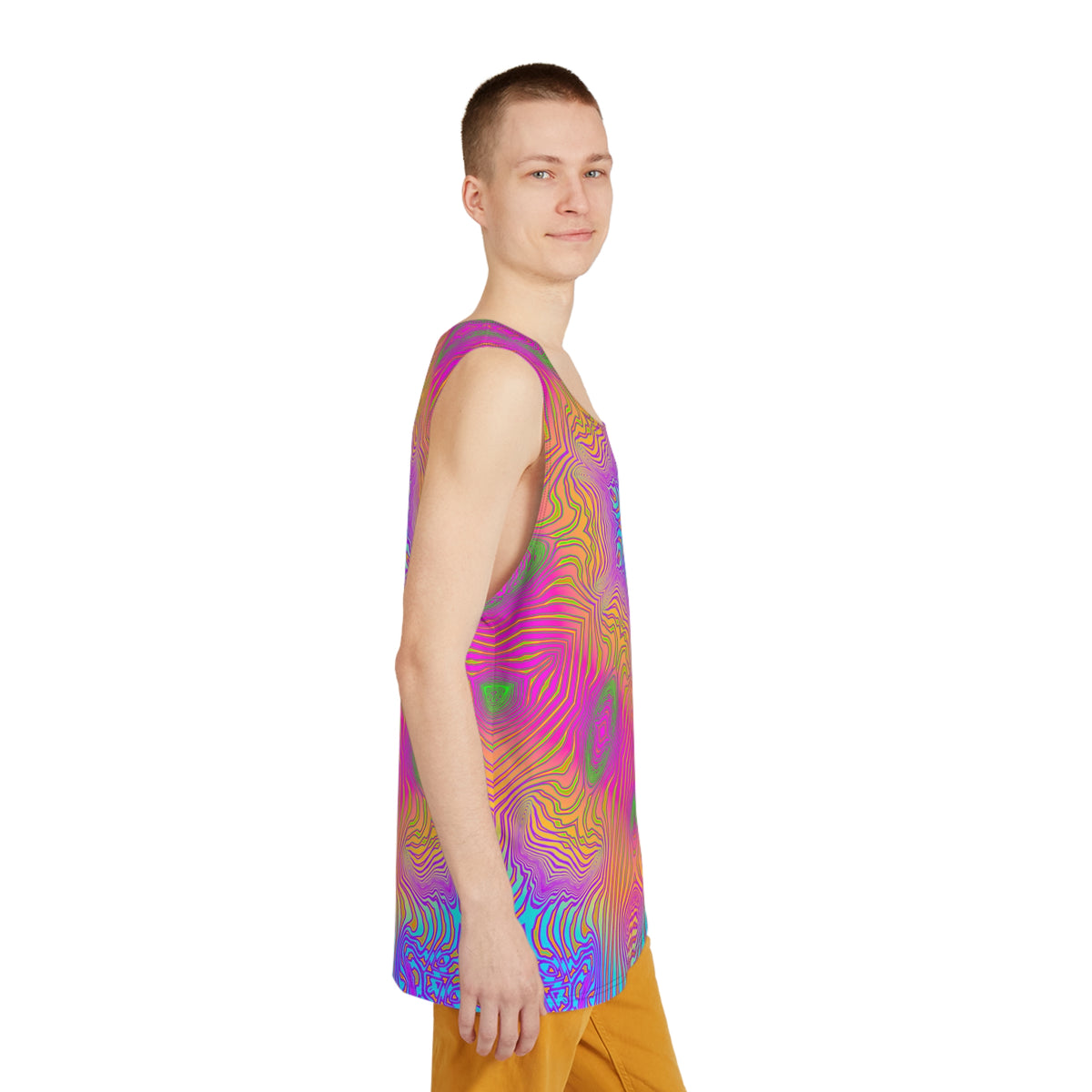 "Neon King Mandala" MEN'S TANK TOP