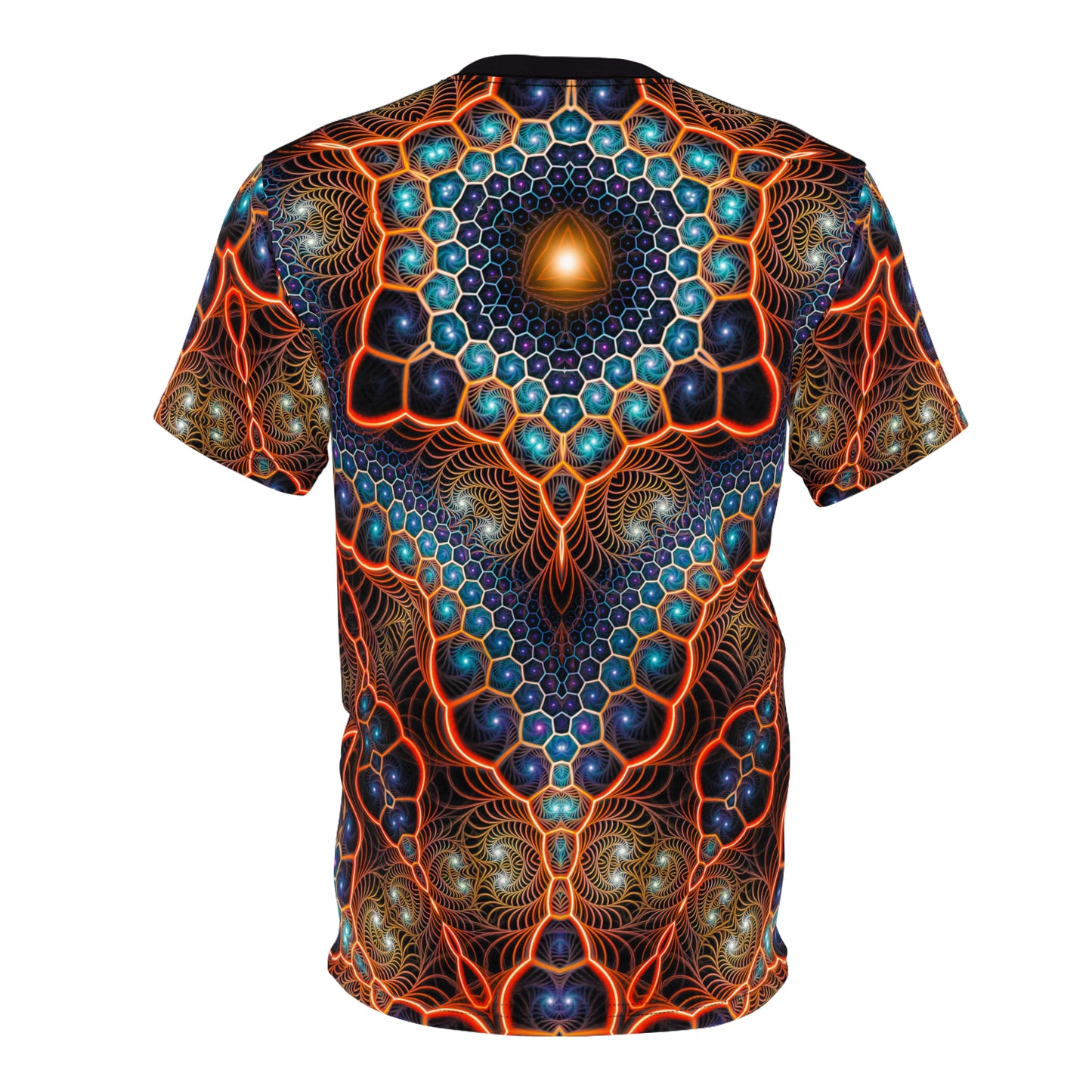 Overhead view of the 'Starry Night V2' t-shirt design.