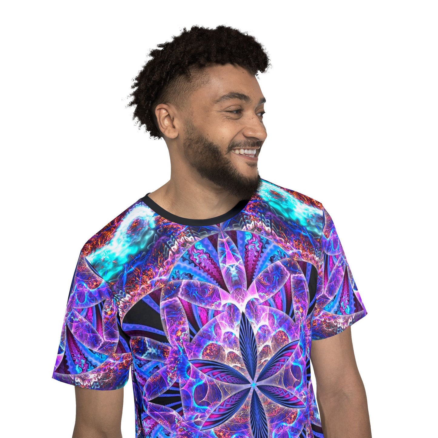 "Flower of Life Mandala" (MEN'S) SPORT TEE