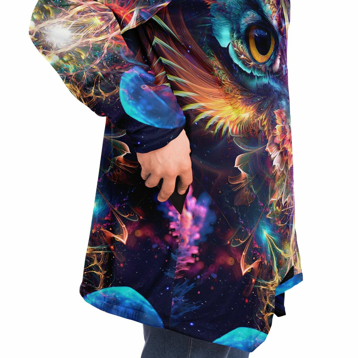 "Peekaboo" HOODED CLOAK (Black)