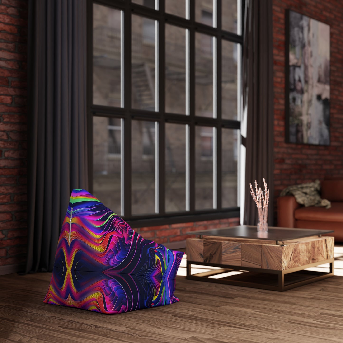 "The Neon Effect" BEAN BAG CHAIR COVER