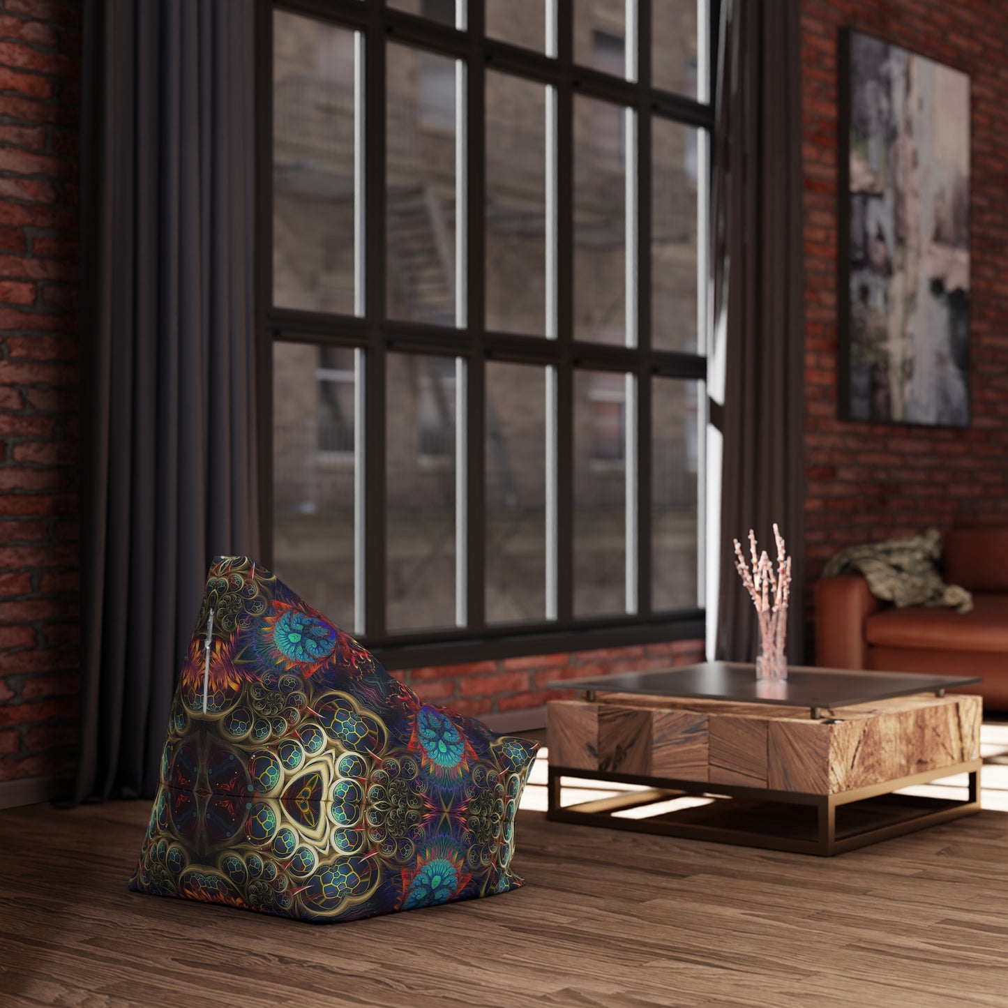 "Stimulous Mandala" BEAN BAG CHAIR COVER