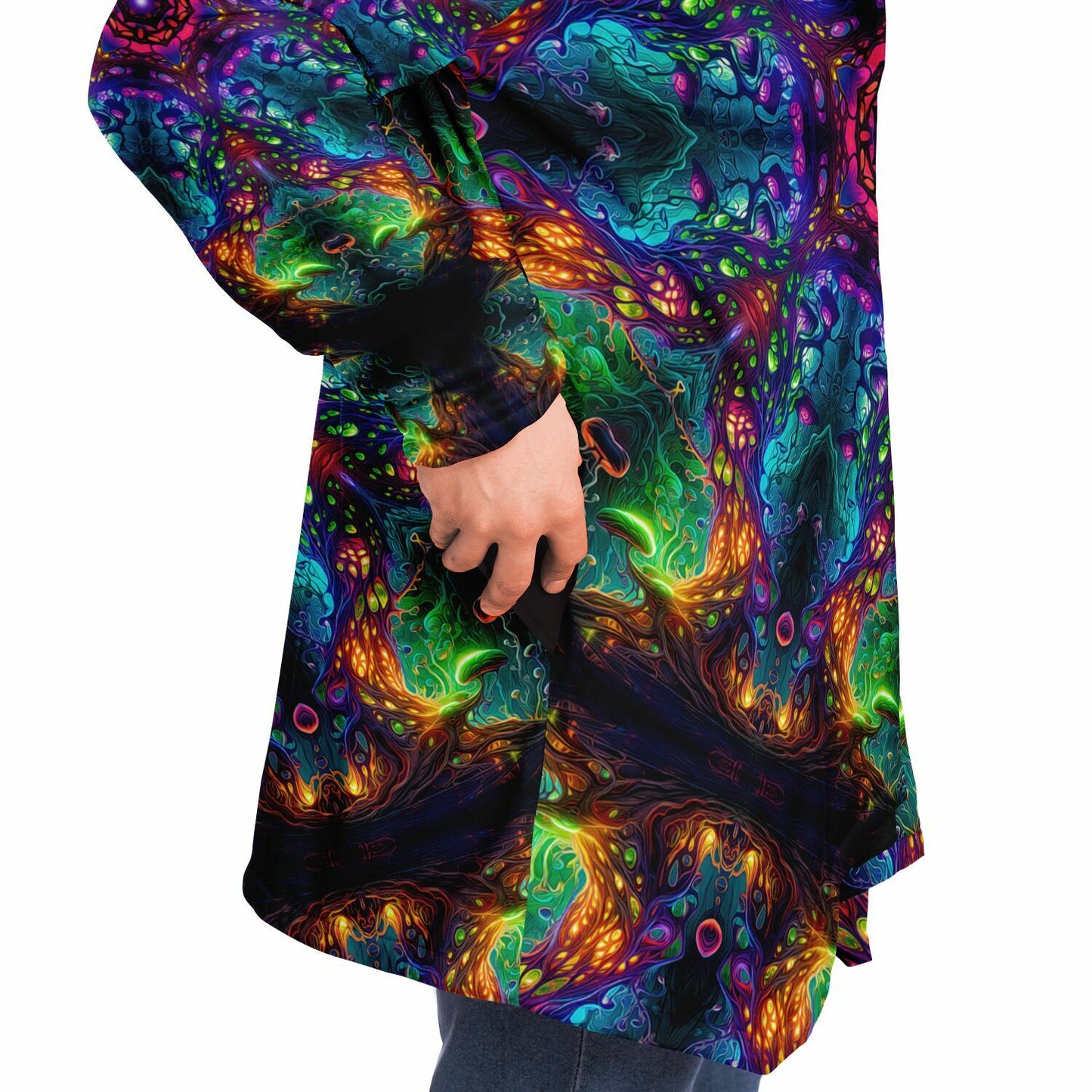 "Fungus Amongus Mandala" HOODED CLOAK