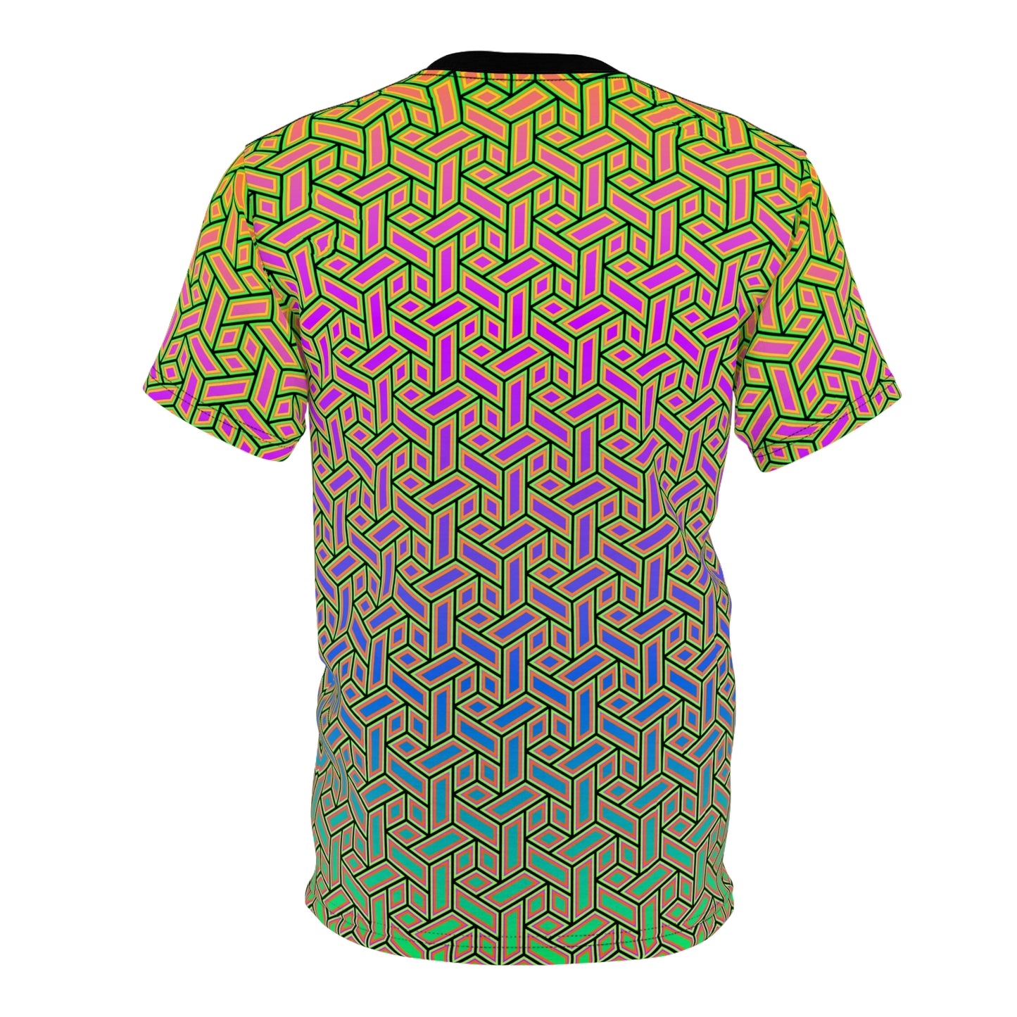 Angled view of "Asset 6" premium tee on a hanger.