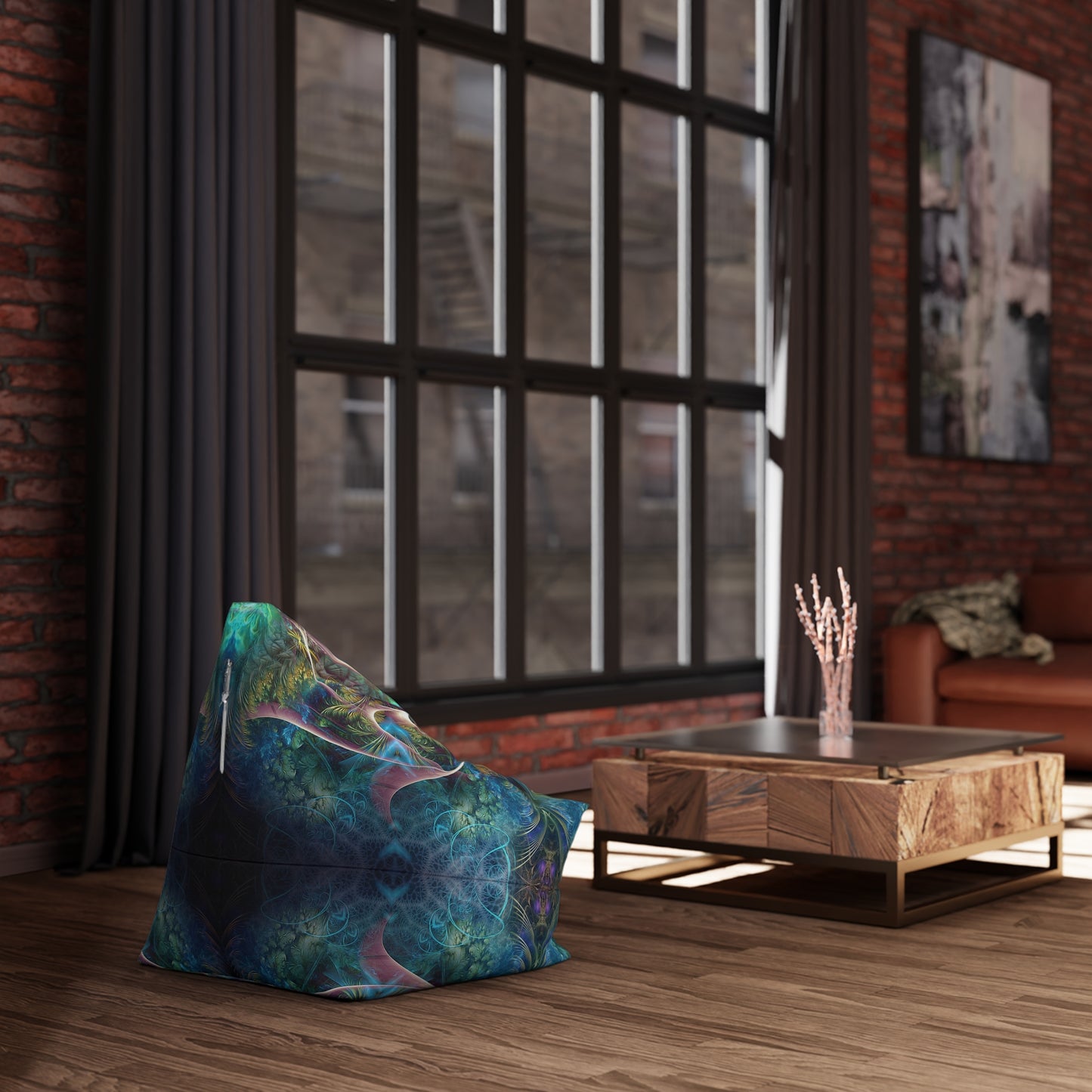 "Fluer de Vie" BEAN BAG CHAIR COVER