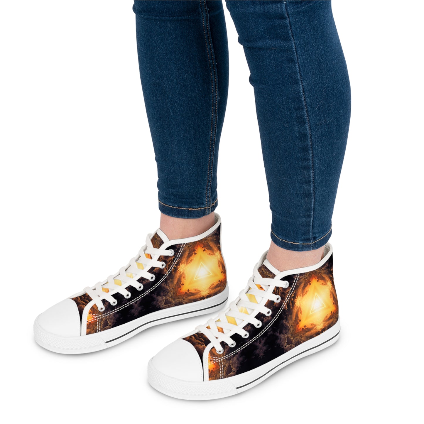 "Adieu" WOMEN'S HIGH TOP SNEAKERS