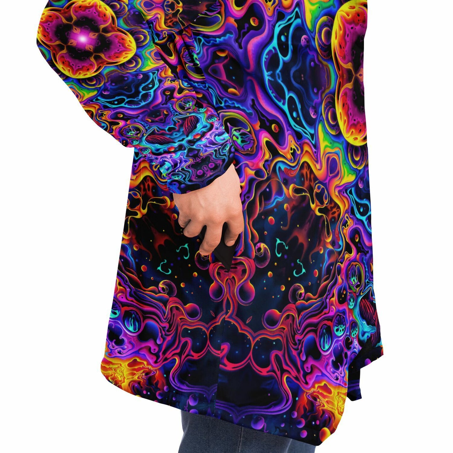 "Aurora Boreafungus Bloom" HOODED CLOAK