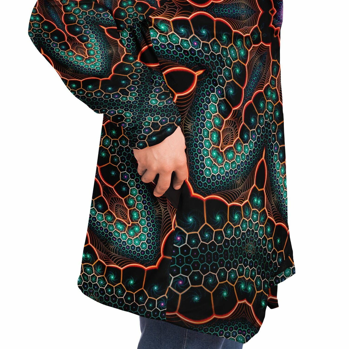 "Multiverse (Black)" HOODED CLOAK