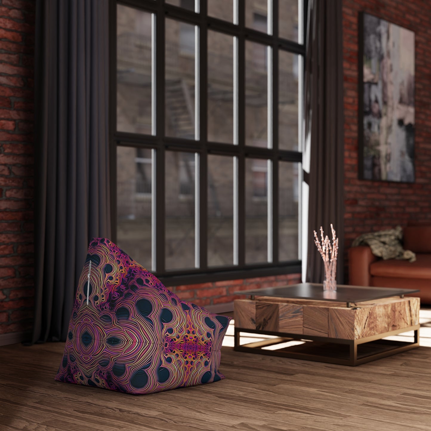 "Fractaleon V2" BEAN BAG CHAIR COVER