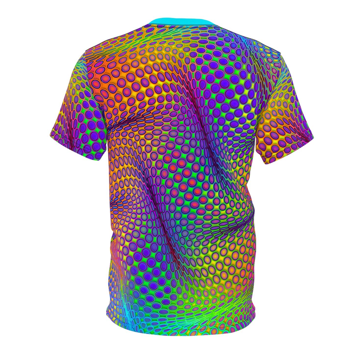 Overhead view of the 'Ride The Wave' t-shirt design.