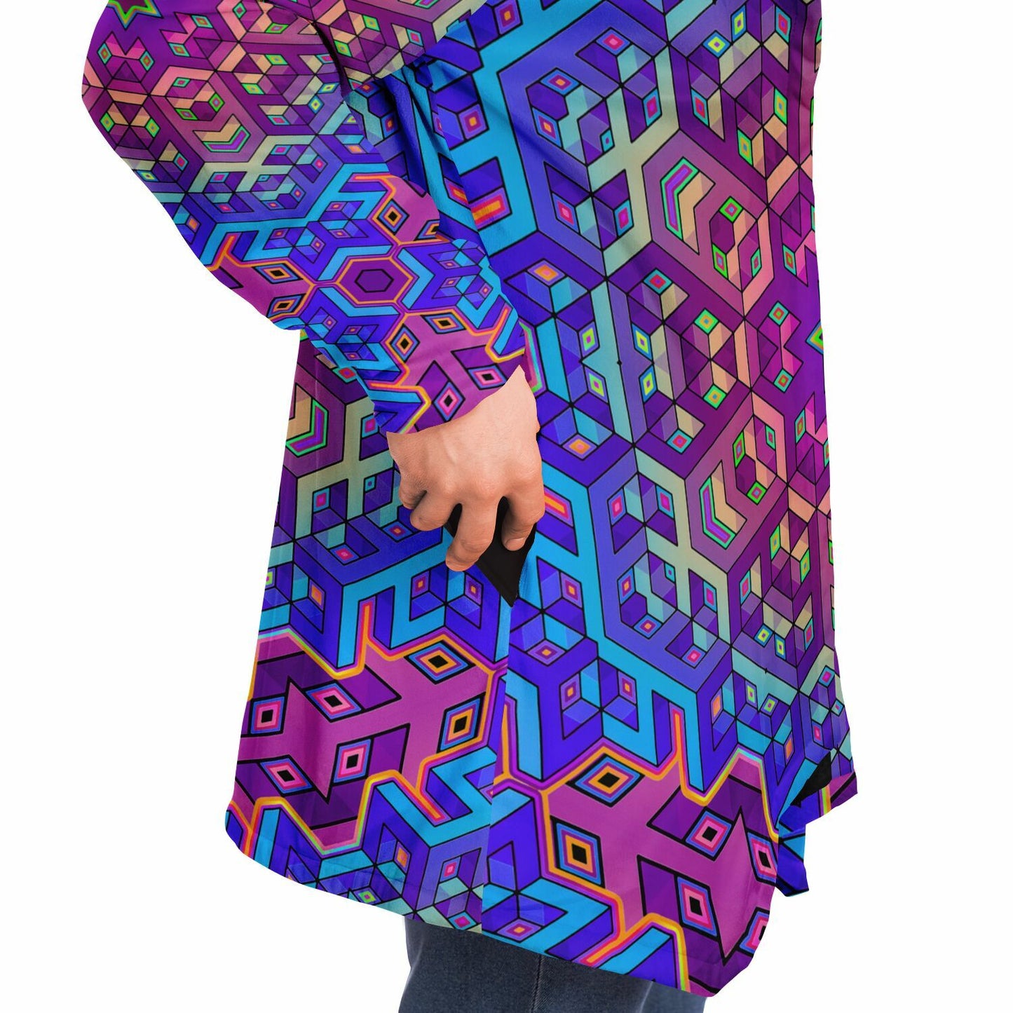 "7th Dimensional Star" (Black) HOODED CLOAK