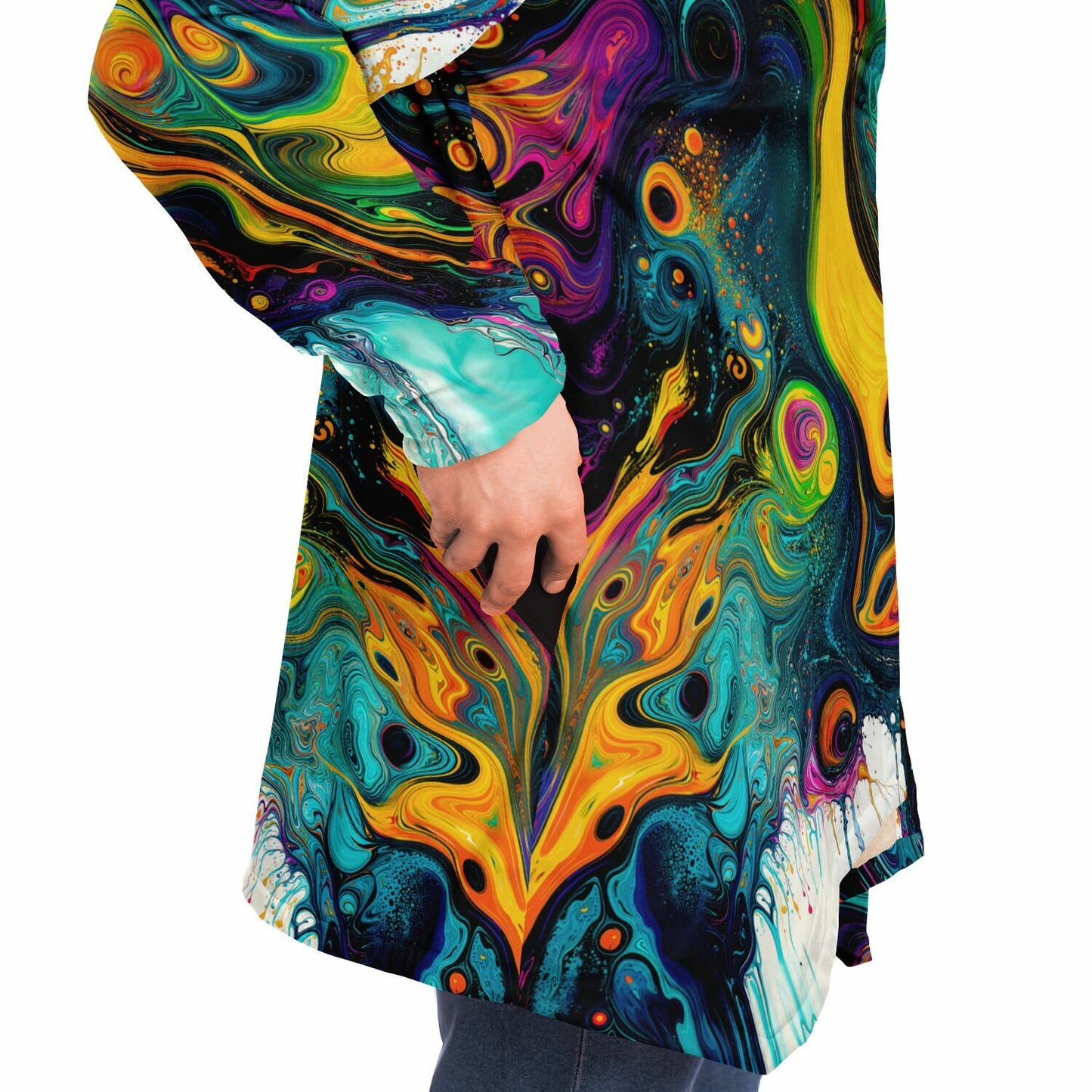 "Psywirl" HOODED CLOAK