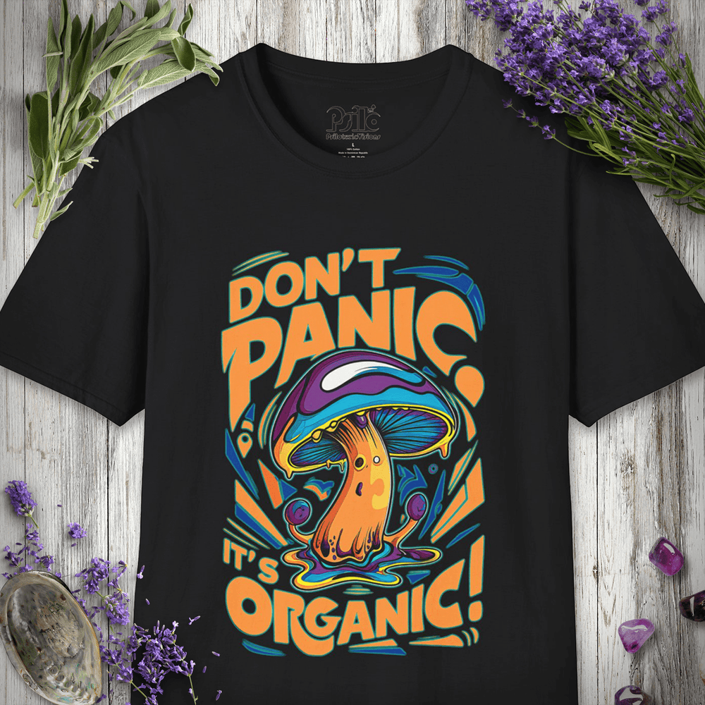 "Don't Panic It's Organic" Unisex SOFTSTYLE T-SHIRT