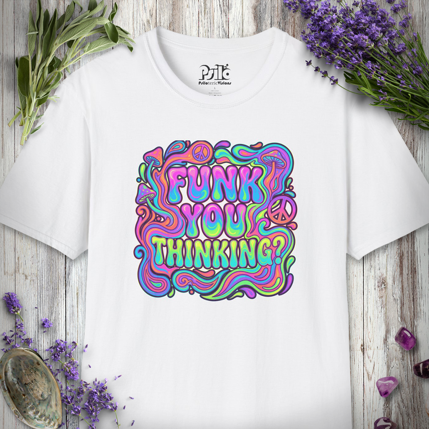 "Funk You Thinking (Pastel Neon)" T-SHIRT