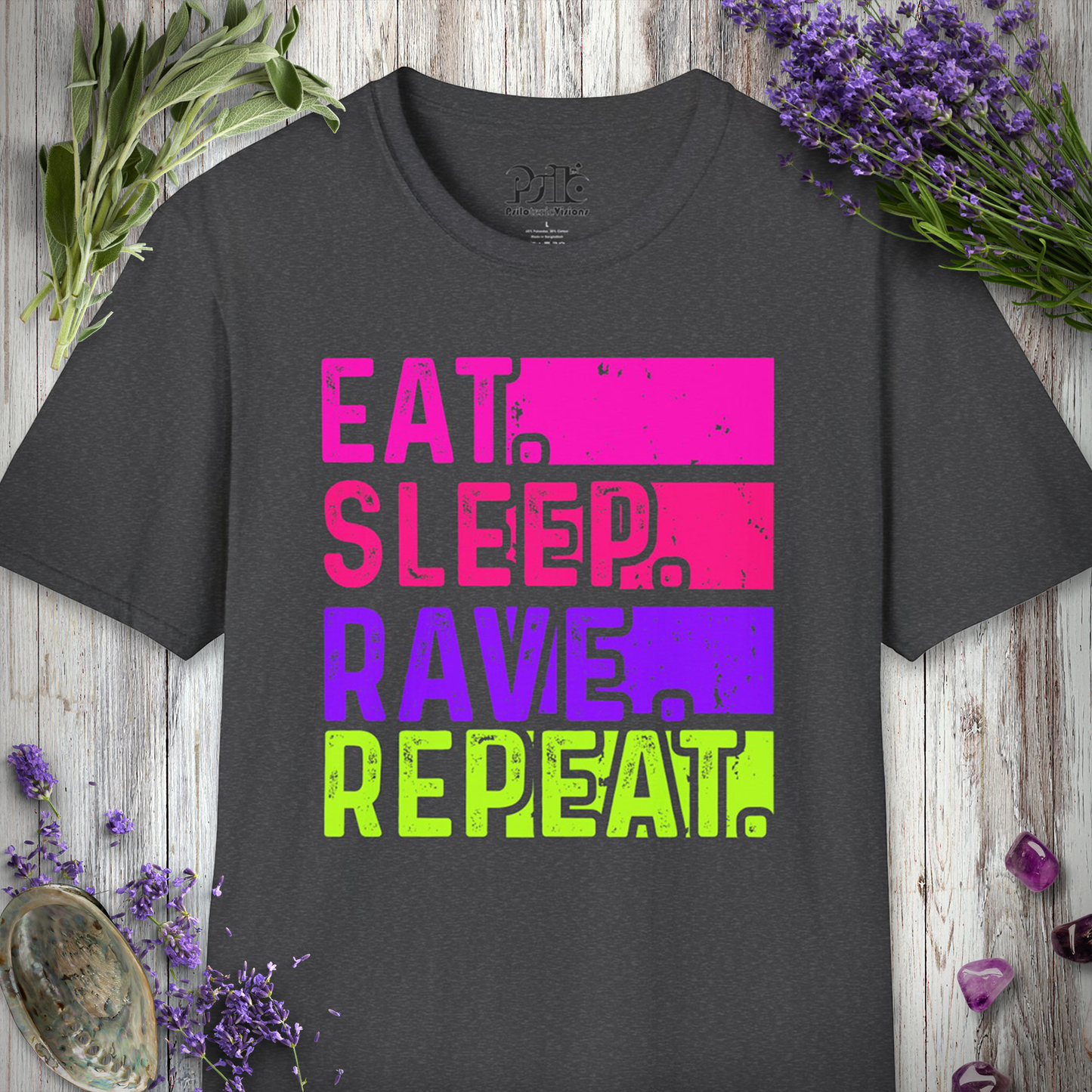 "Eat Sleep Rave Repeat Grunge" T-SHIRT
