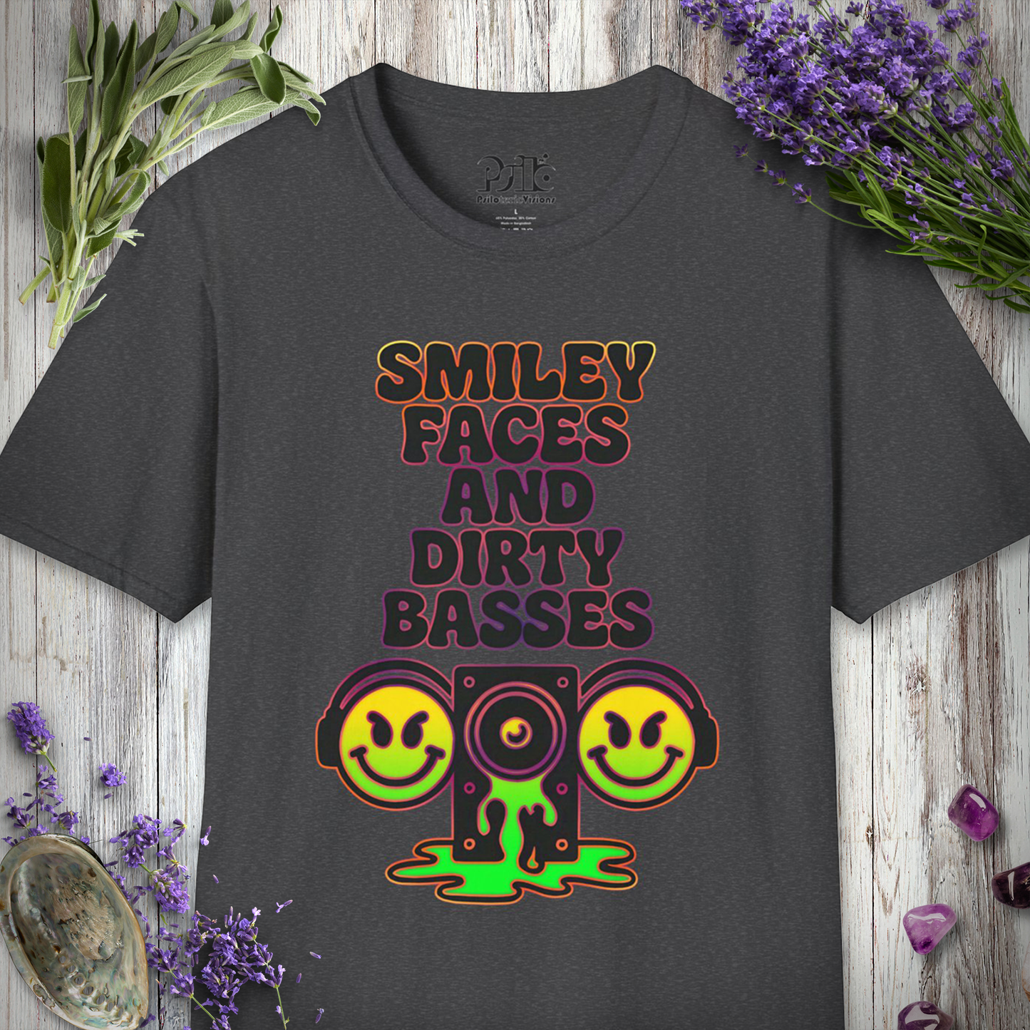 "Smiley Faces & Dirty Basses" T-SHIRT