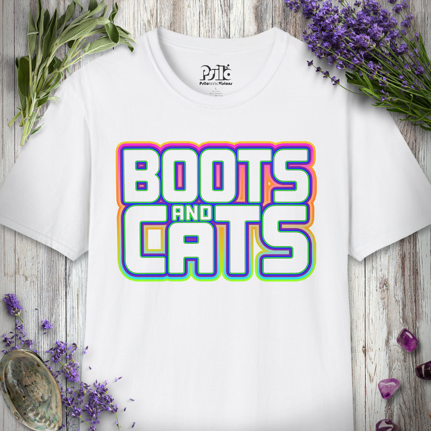 "Boots and Cats (Bold)" T-SHIRT