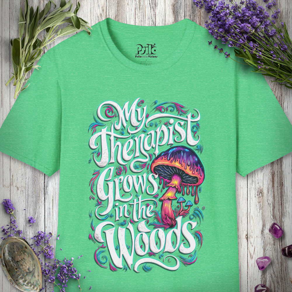 "My Therapist Grows In the Woods" Unisex SOFTSTYLE T-SHIRT