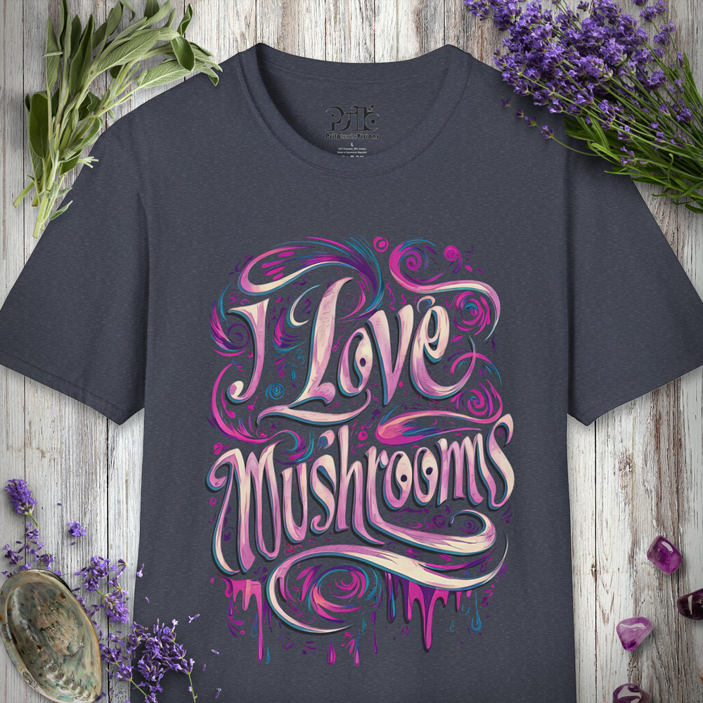 "I Love Mushrooms" Unisex SOFTSTYLE T-SHIRT