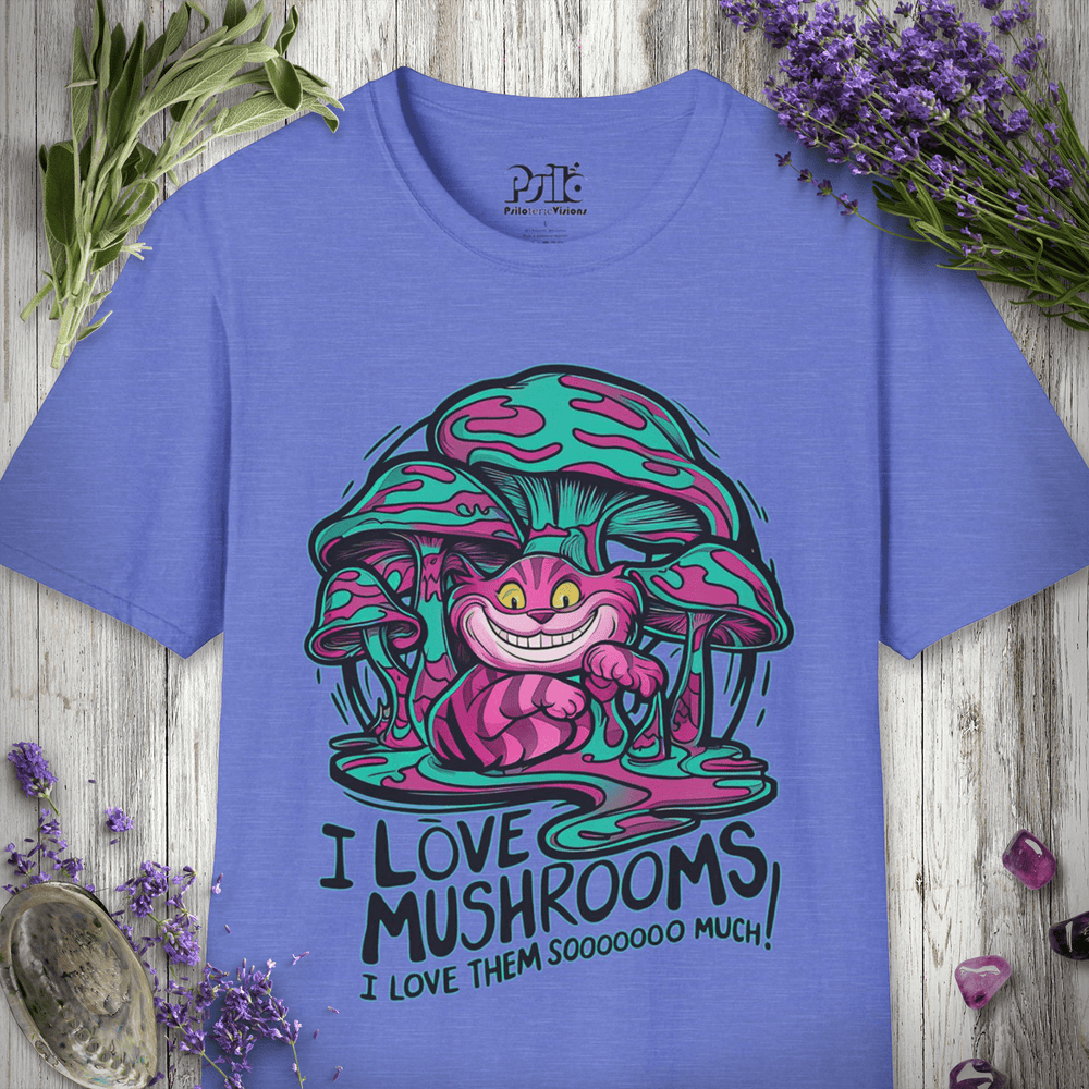 "I Love Mushrooms, I Love Them Soooooo Much" Unisex SOFTSTYLE T-SHIRT