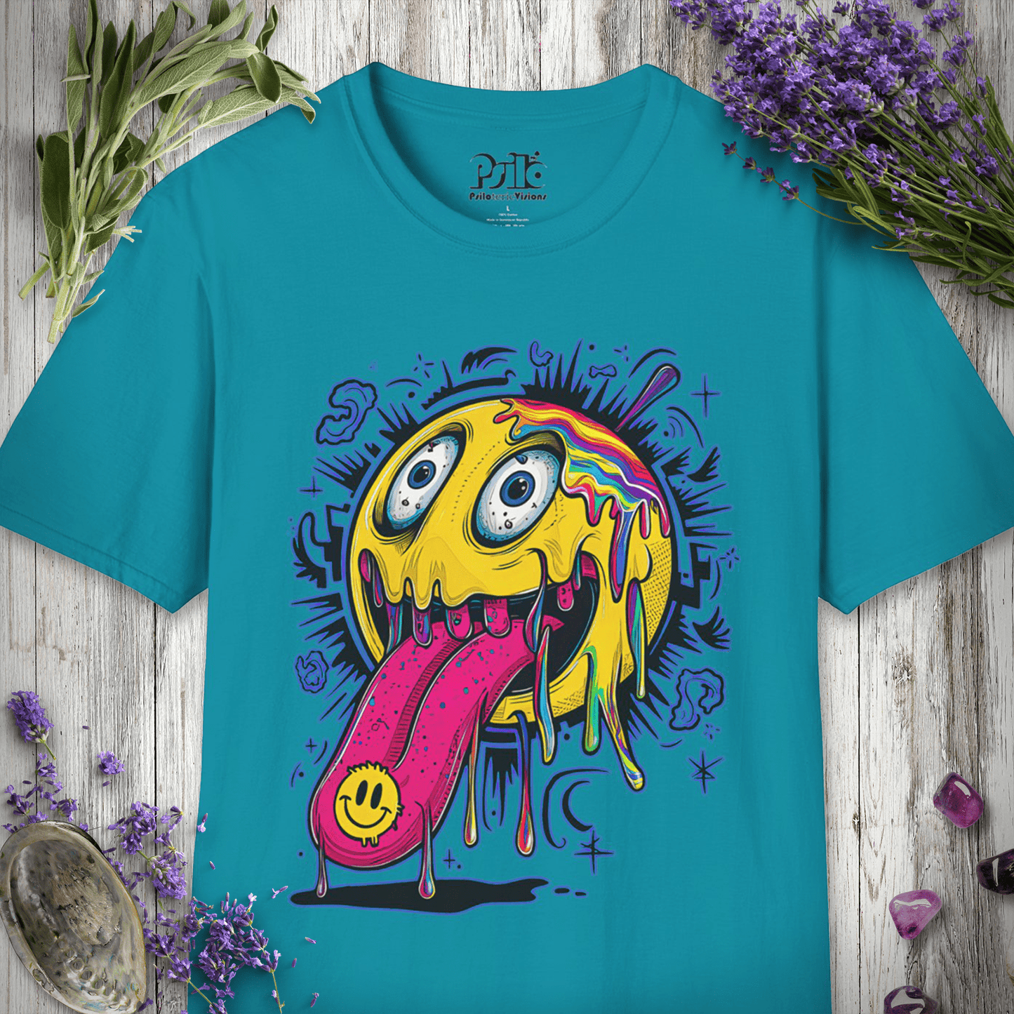 Smiley Face Tab T-SHIRT
