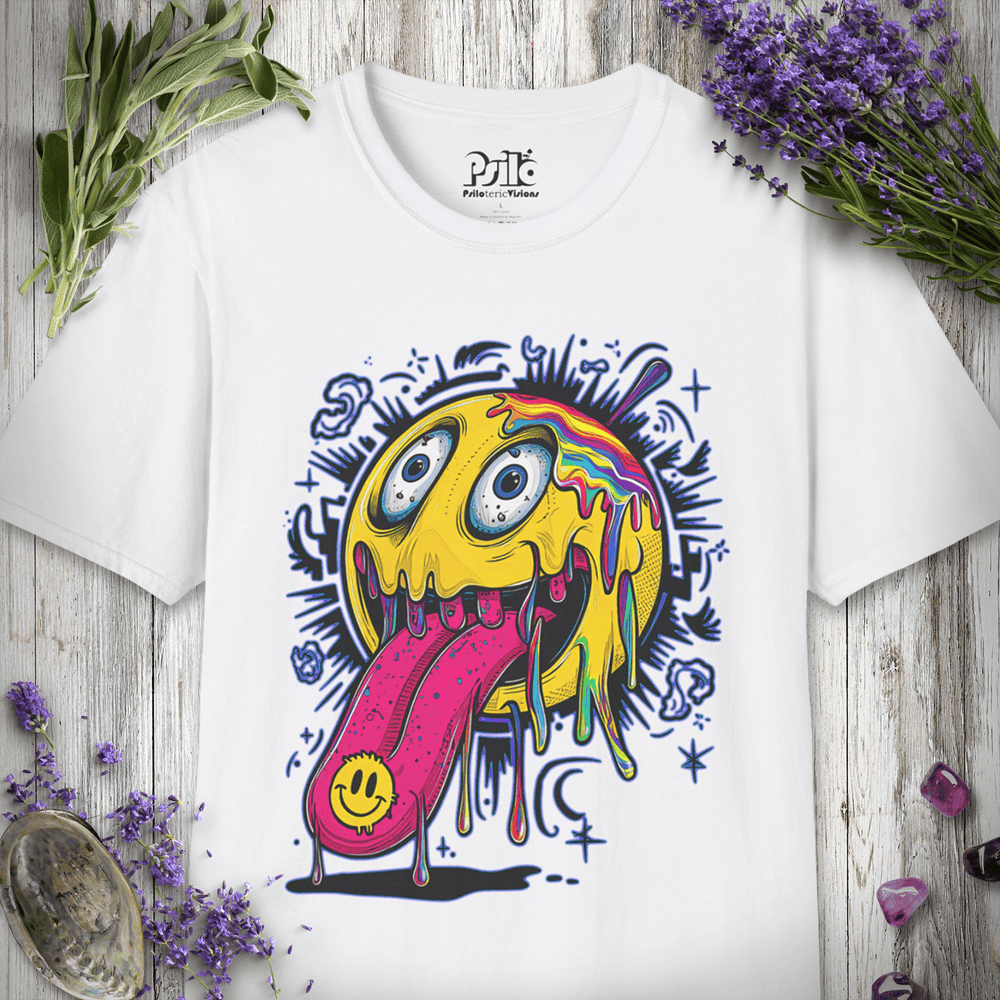 "Smiley Face Tab" Unisex SOFTSTYLE T-SHIRT