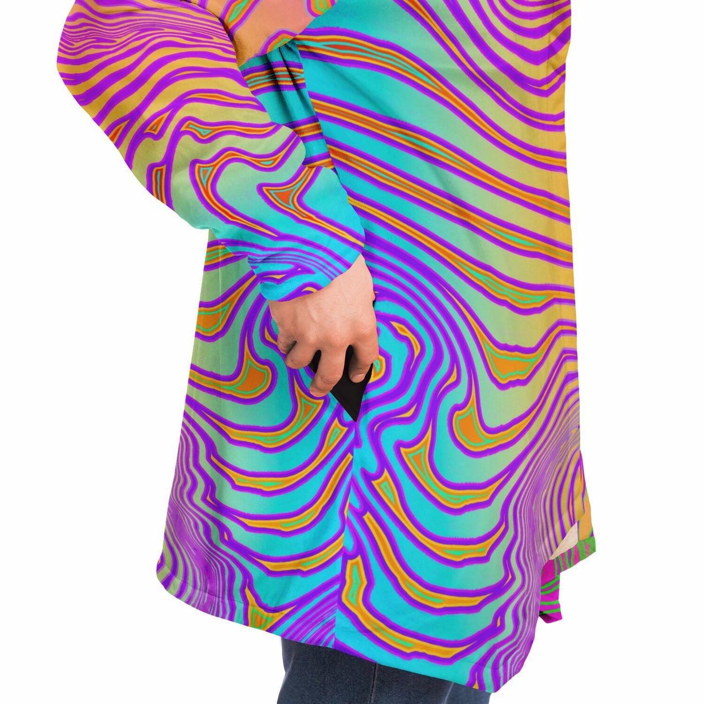 "Neon King" HOODED CLOAK