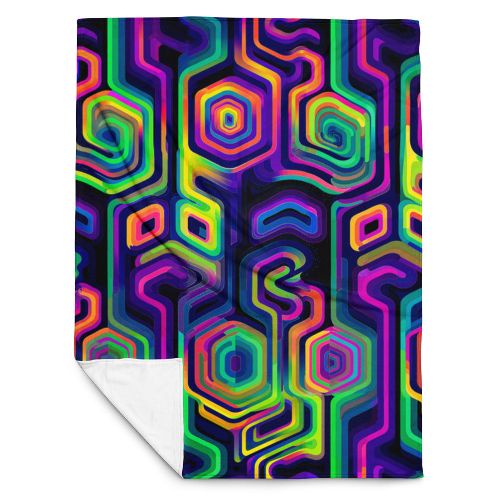 "Tripnotist" THROW BLANKET, 60″×80″, Front