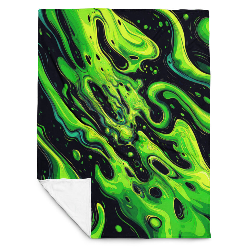 "Slimer" THROW BLANKET, 60″×80″, Front