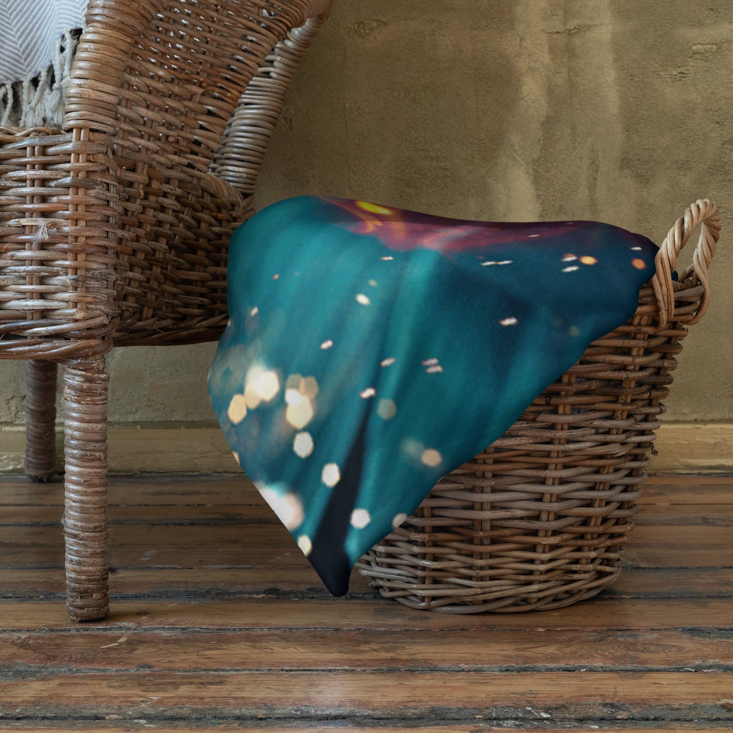 "Reaching for Light" - Floral Mandala THROW BLANKET