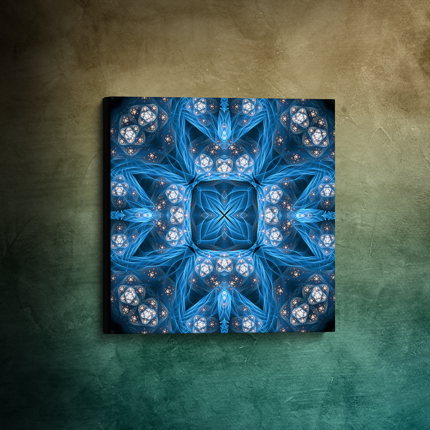 "Inner Sanctum" - Fractal Mandala CANVAS