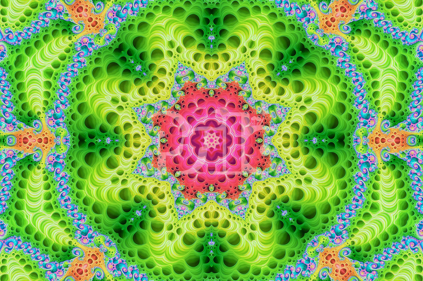 "Starburst" - Fractal Mandala POSTER