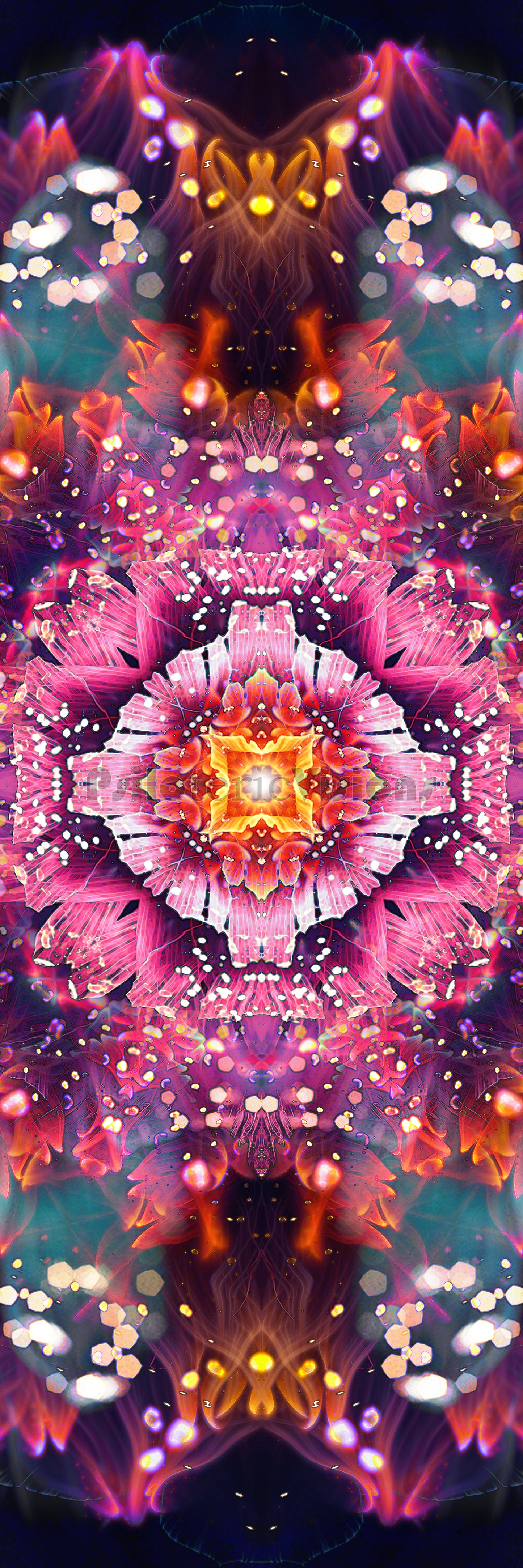 "Endless Mallow" - Floral Mandala POSTER