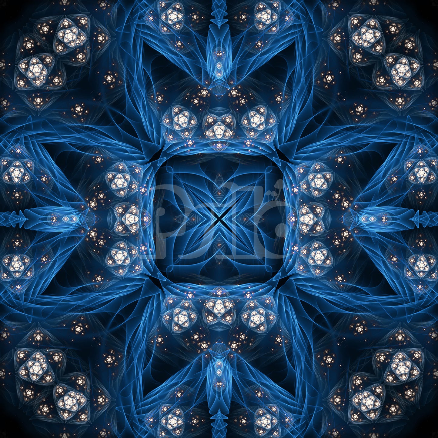"Inner Sanctum" - Fractal Mandala CANVAS