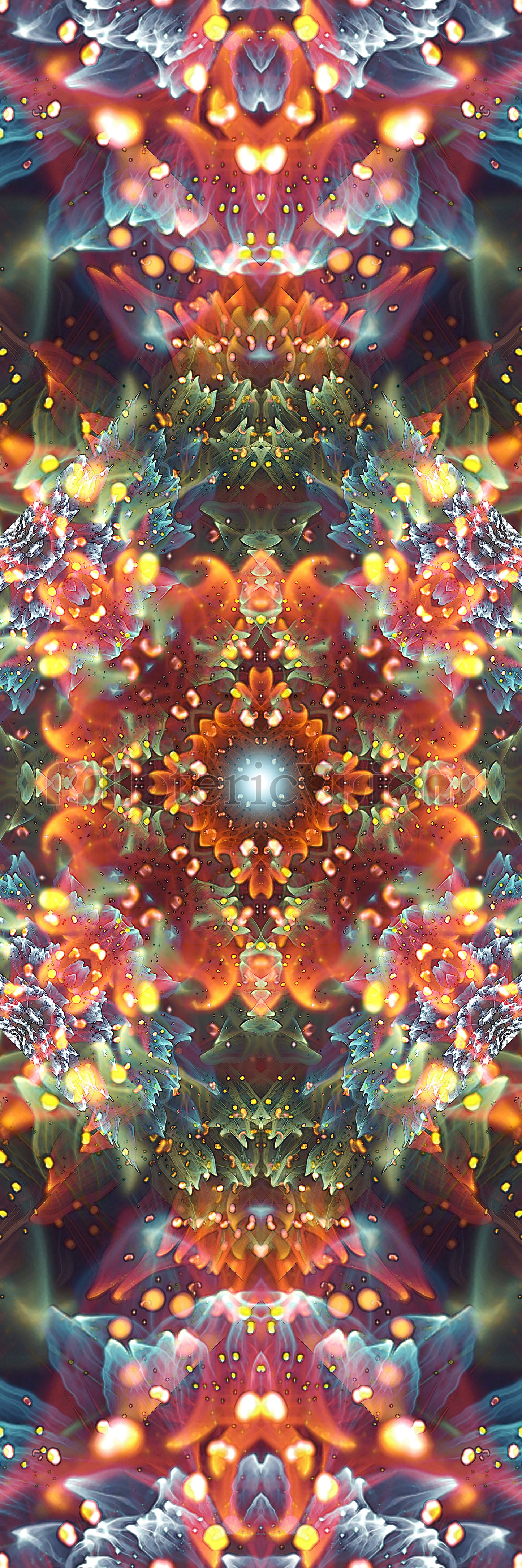 "Radiant Bliss" - Floral Mandala POSTER