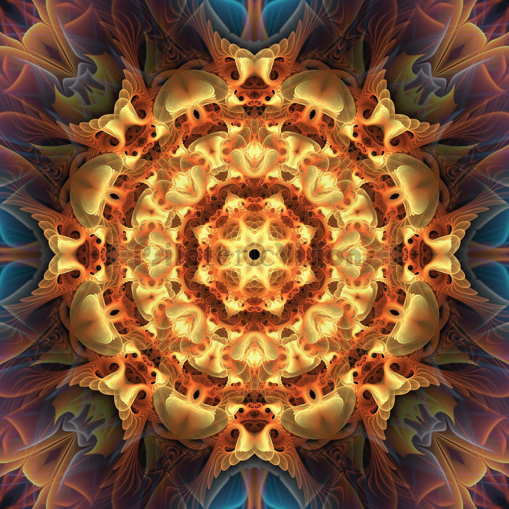 "Totem Sun" - Fractal Mandala POSTER