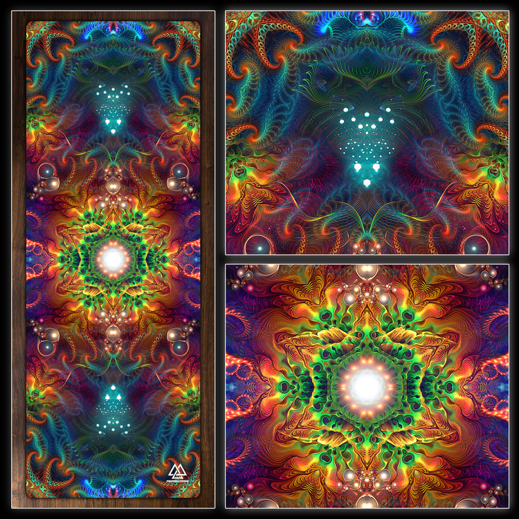 Trippy yoga mat sales