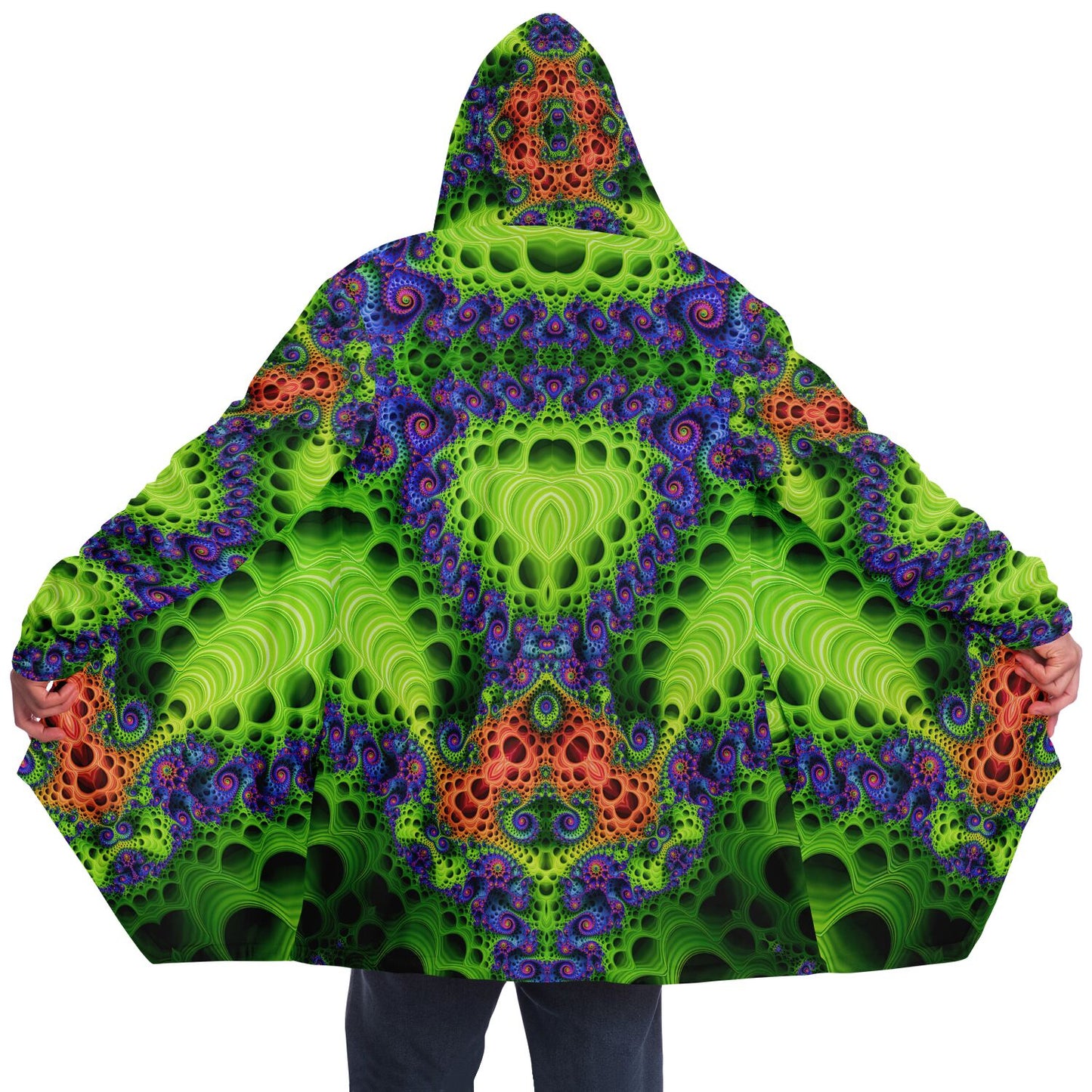 "Starburst Split" HOODED CLOAK