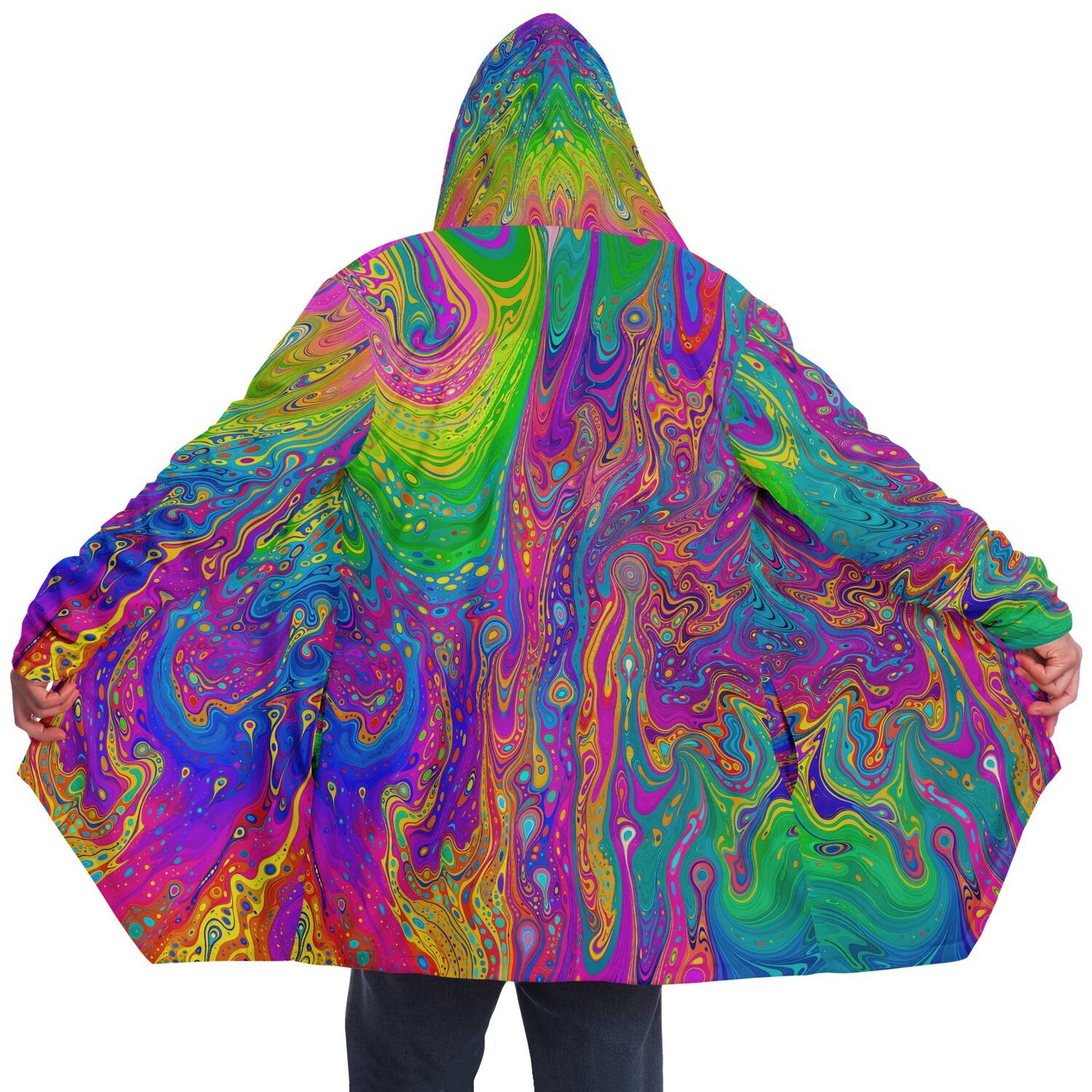 "UV Bleed" HOODED CLOAK