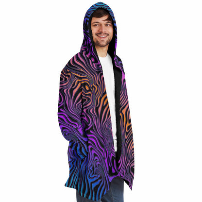 "Rainbow Zebra" HOODED CLOAK