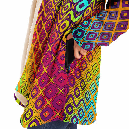 "Peacocking" HOODED CLOAK