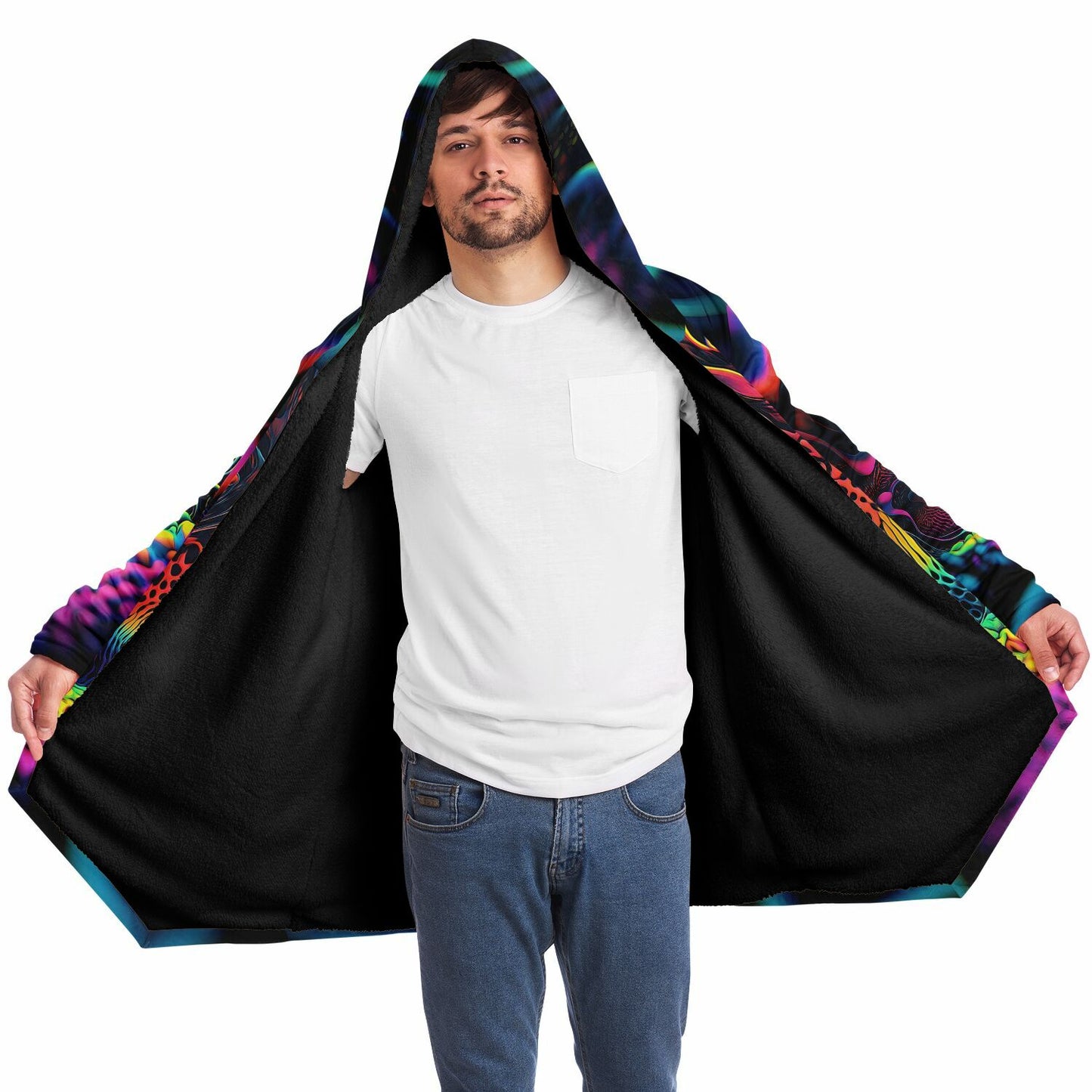 "Ferro Field" HOODED CLOAK