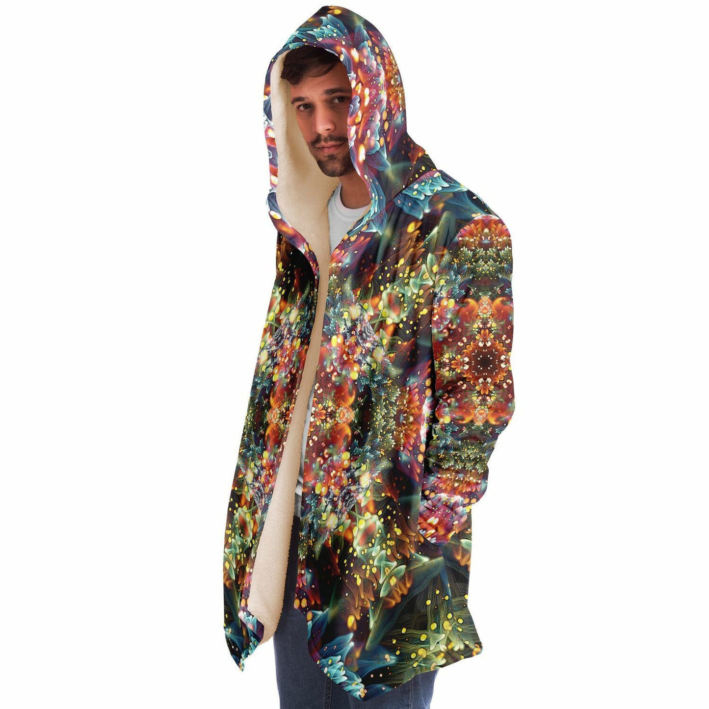 "Kaleidobloom" HOODED CLOAK