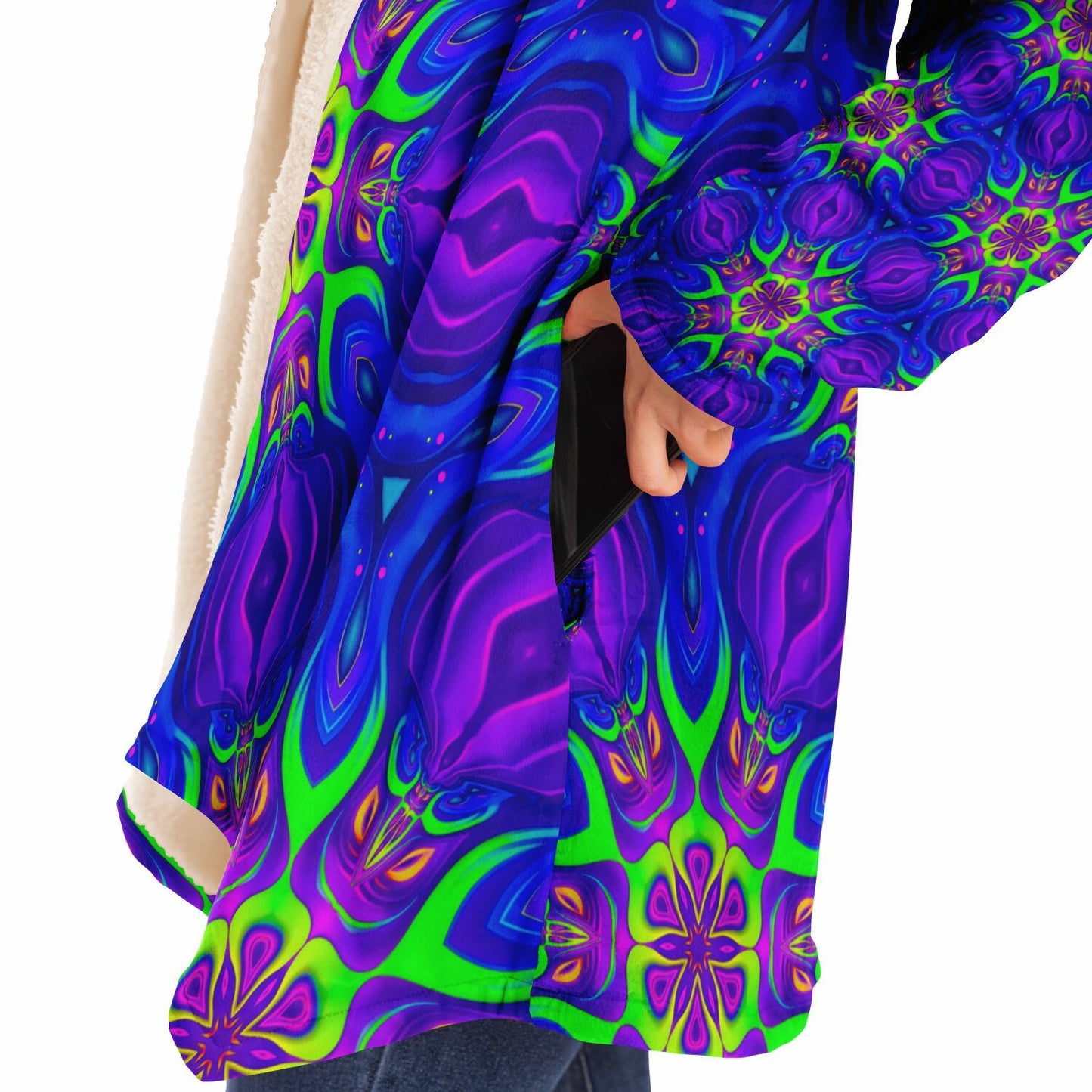 "Paradise Bloom" HOODED CLOAK