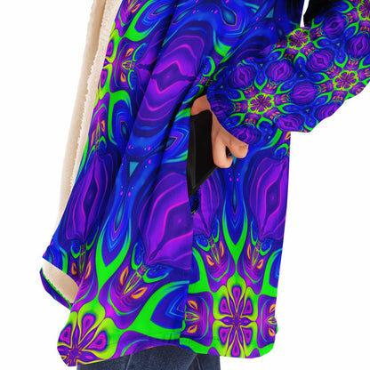 "Paradise Bloom" HOODED CLOAK