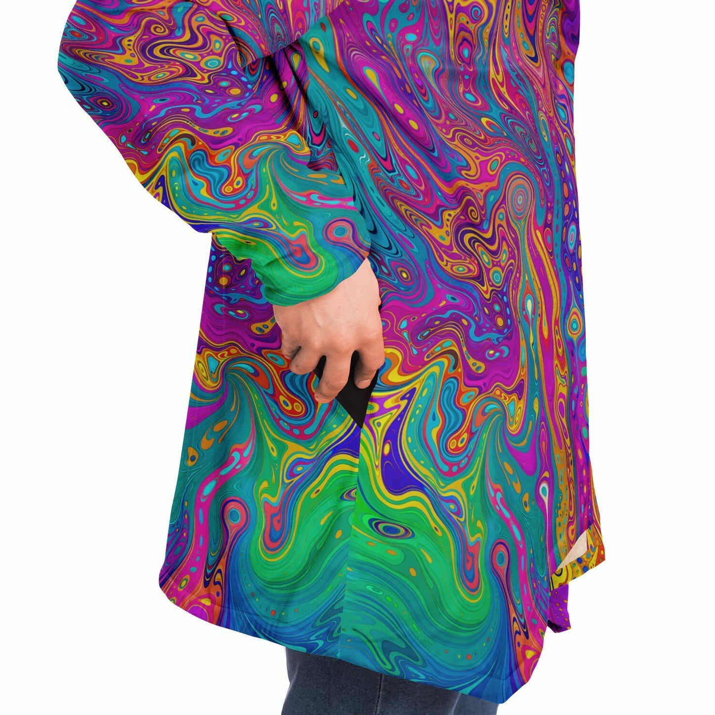 "UV Bleed" HOODED CLOAK