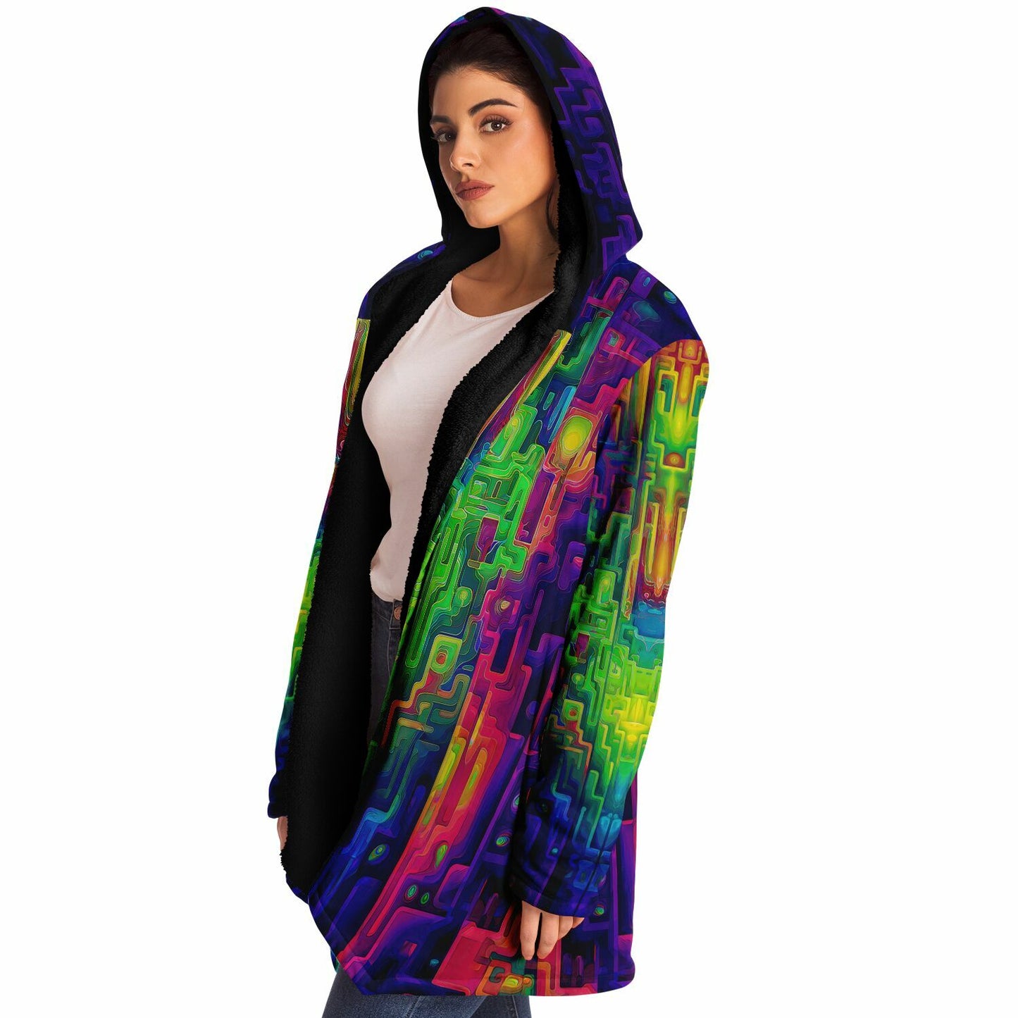 "Galaga" HOODED CLOAK